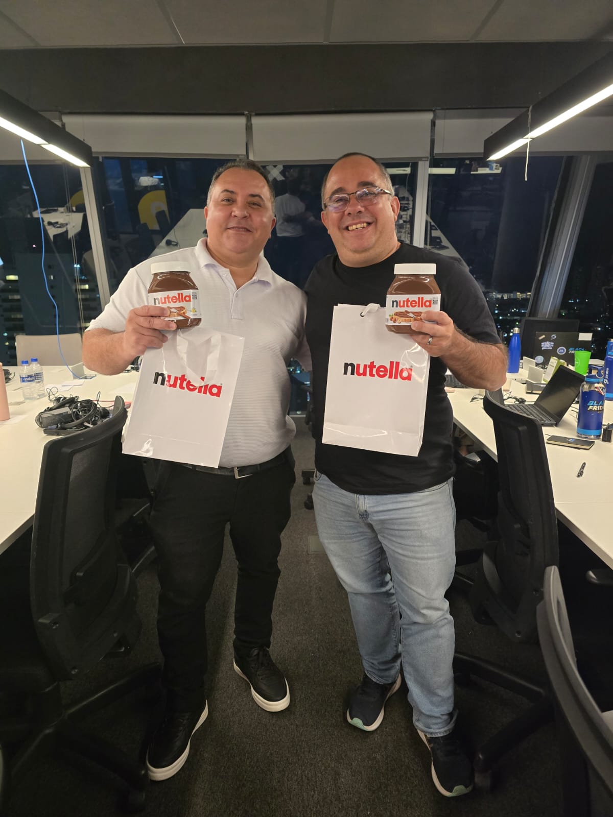 Time da Praso em um Brand Day com a marca Nutella